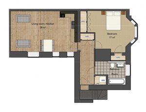 Old Police Station floorplan - Flat2